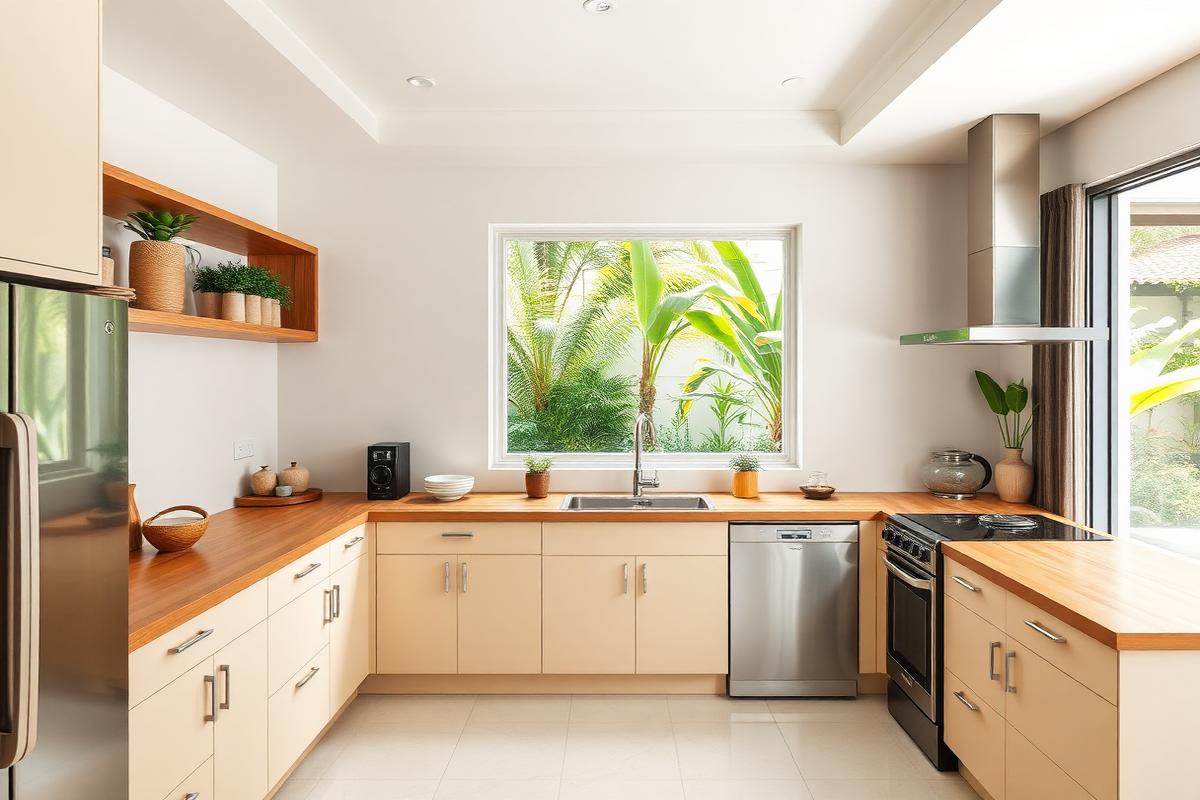 Fully equipped modern kitchen
